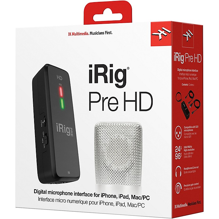 IK Multimedia iRig Pre HD Microphone Interface | Music & Arts