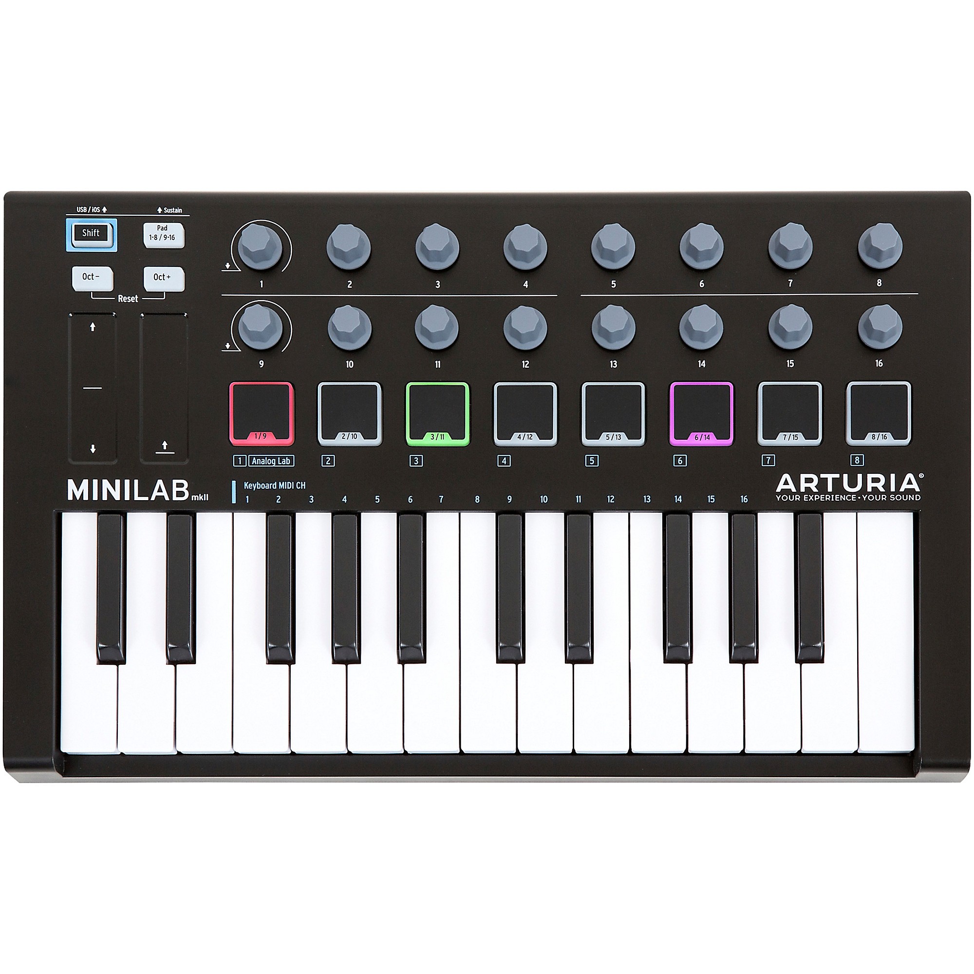  Arturia MiniLab 3 Mini Hybrid Keyboard Controller : Musical  Instruments