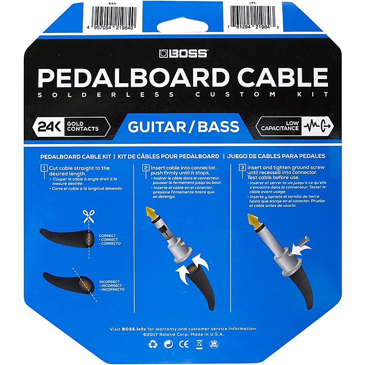 BOSS BOSS BCK-24 Pedalboard Cable Kit, 24 Connectors