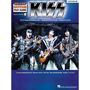 Hal Leonard KISS Deluxe Guitar Play-Along Volume 18 Book/Audio Online