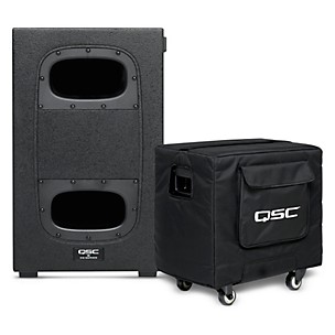 QSC KS112 12" 1,000W Compact Powered Subwoofer With QSC Padded Cover