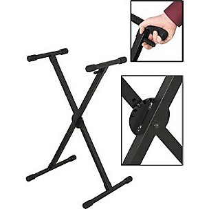 On-Stage Stands KS8290X Lok-Tight Pro Single-X ERGO-LOK Keyboard Stand