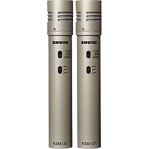 Shure KSM137/SL Stereo Cardioid Studio Condenser Microphone Pair