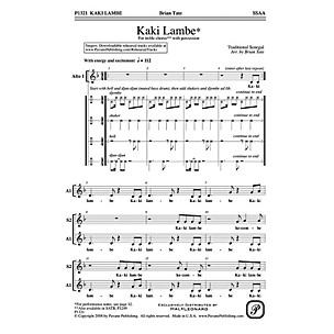 PAVANE Kaki Lambe SSAA arranged by Brian Tate