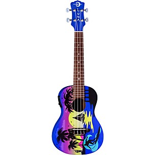 Luna Guitars Kauwela Summer Concert Acoustic-Electric Ukulele