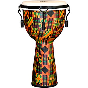 X8 Drums Kente Cloth Key-Tuned Djembe with Synthetic Head