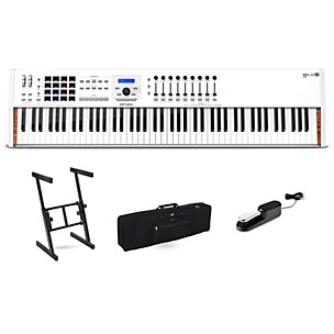 Arturia KeyLab 88 MkII Keyboard Controller Travel Bundle White