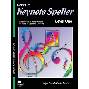 Schaum Keynote Speller Level 1 Educational Piano Book by John W. Schaum (Level Elem)