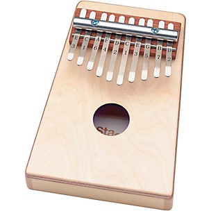 Stagg Kid's Kalimba 10 Keys with Note Names Printed on Keys - Natural