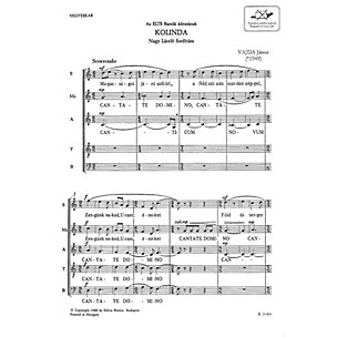 Editio Musica Budapest Kolinda TB Composed by János Vajda