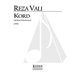 Lauren Keiser Music Publishing Kord for Solo Cello: Calligraphy No. 9 LKM Music Series by Reza Vali