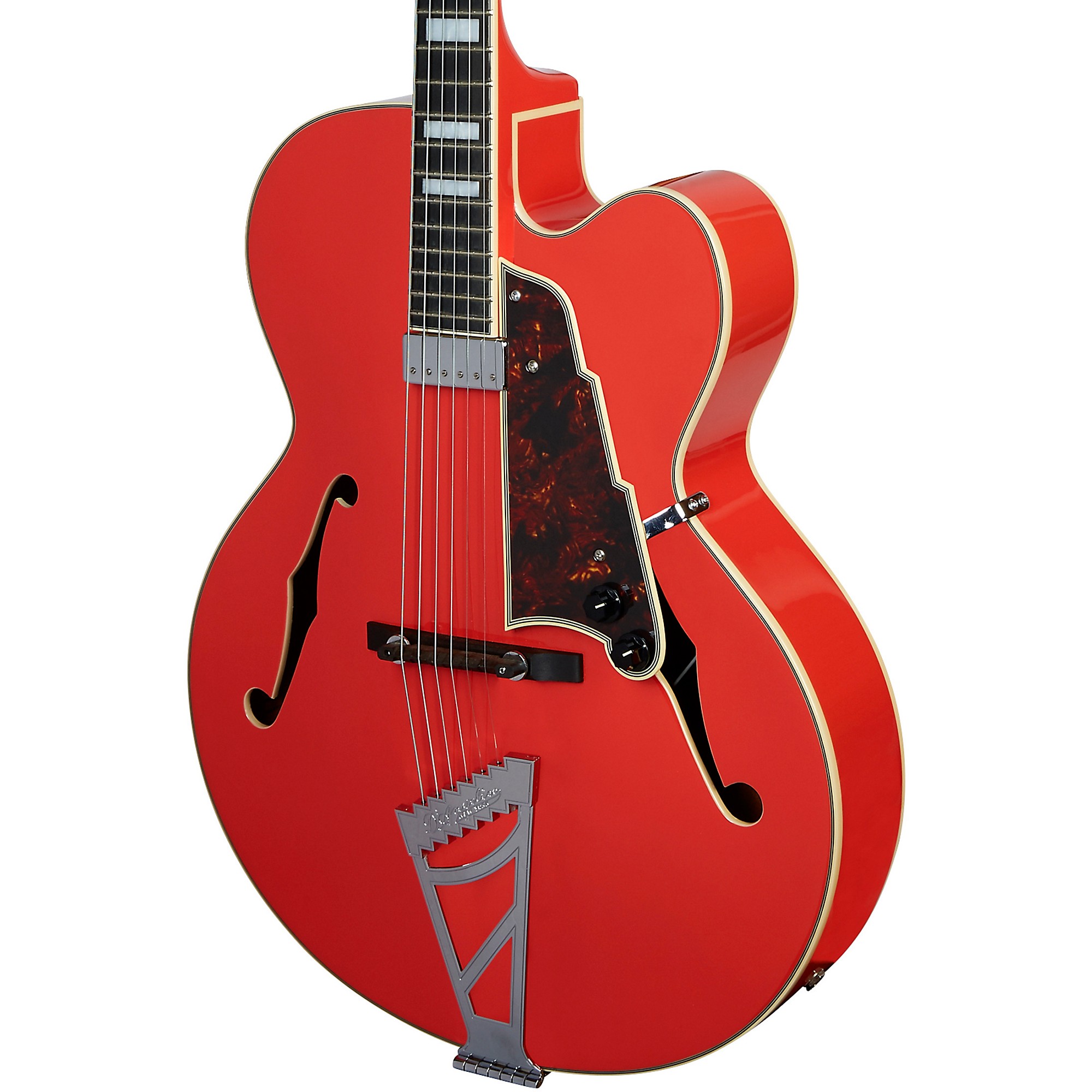 美品　D'Angelico Premier  , Fiesta Red D'Angelico Premier DC Fiesta Red (385) - Willcutt Guitars