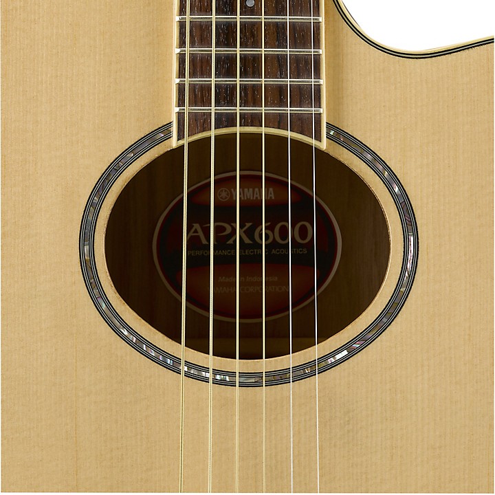 Yamaha APX600 Thin-line Cutaway – Natural – The House of Guitars®