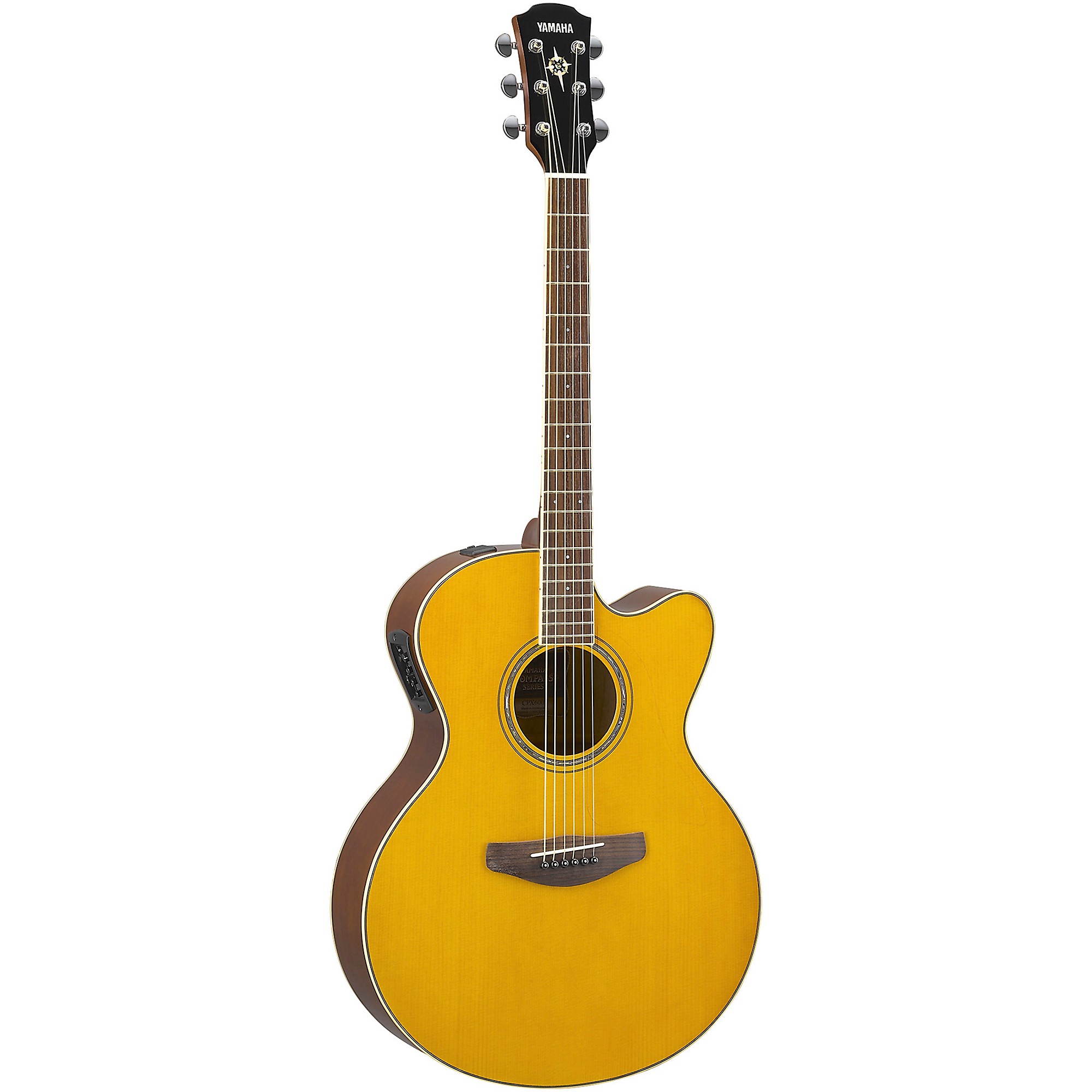 ギター ayacomp Yamaha CPX600 Medium Jumbo Acoustic-Electric Guitar Vintage