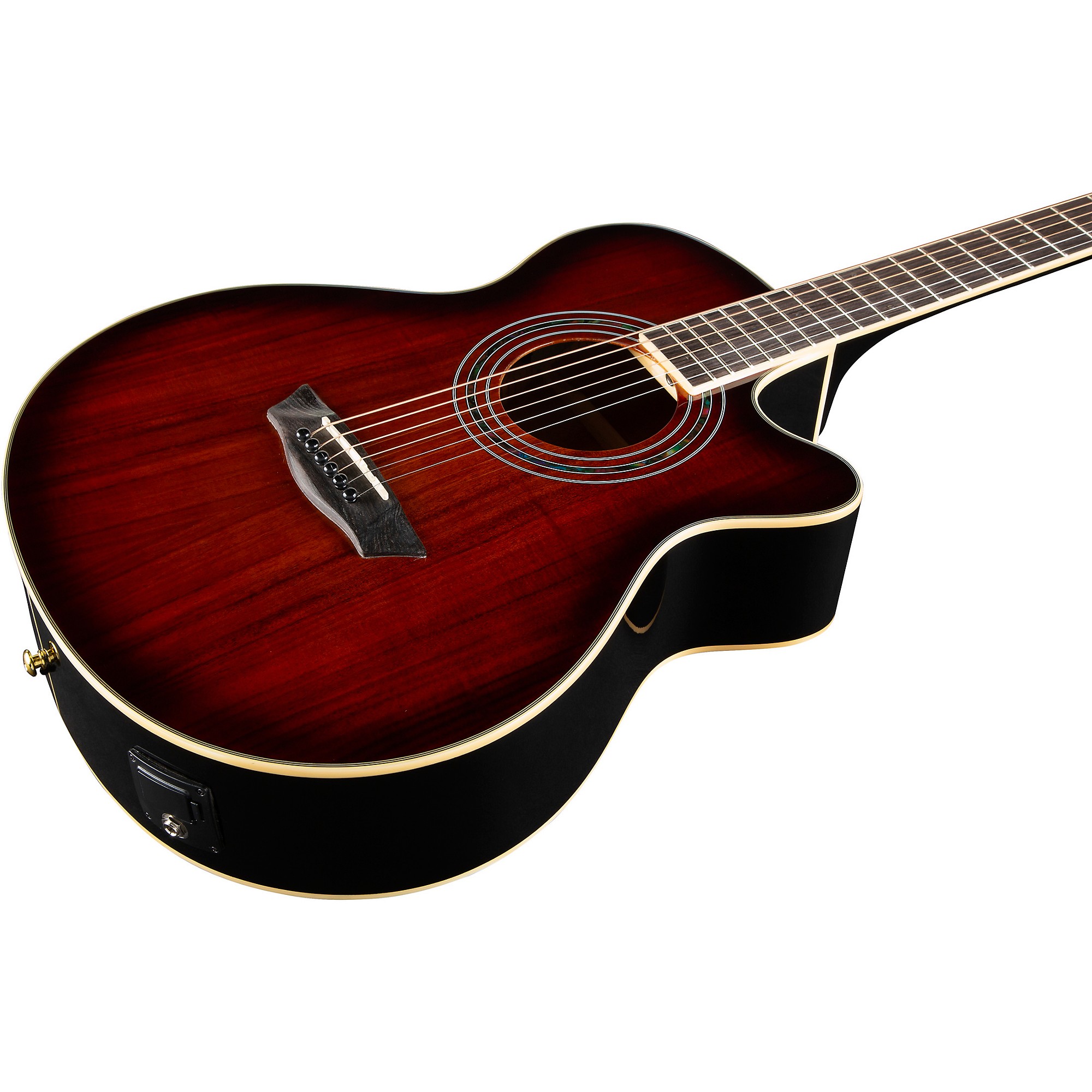 ギター Far east electric little gain BUMP Washburn EA55G-A Festival Acoustic-Electric Guitar Koa Burst