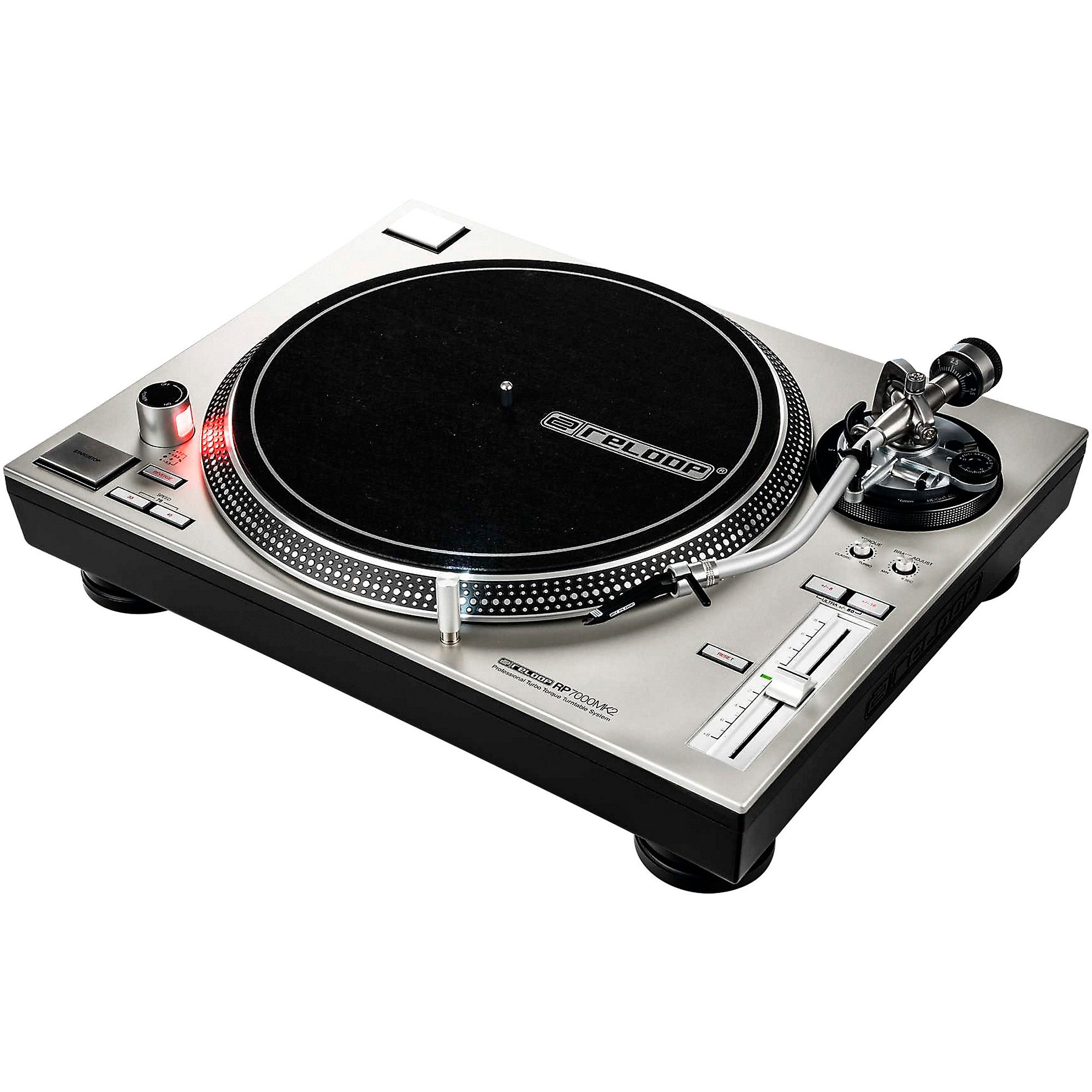 Reloop RP-7000-MK2 Professional Direct-Drive Turntable (Silver