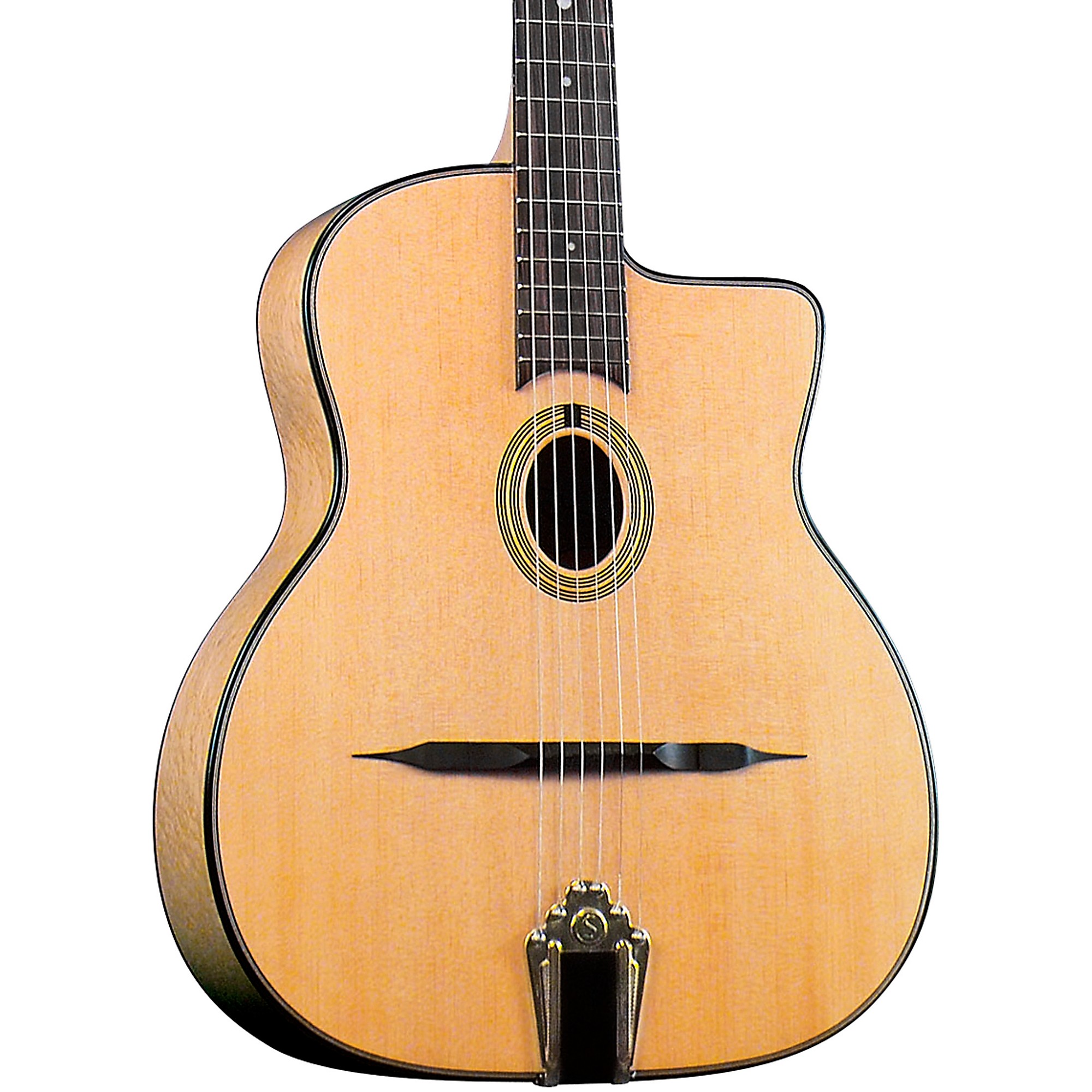 KALA KA-GTR-MTN-E Solid Mahogany Thinline Nylon Guitar w/Case