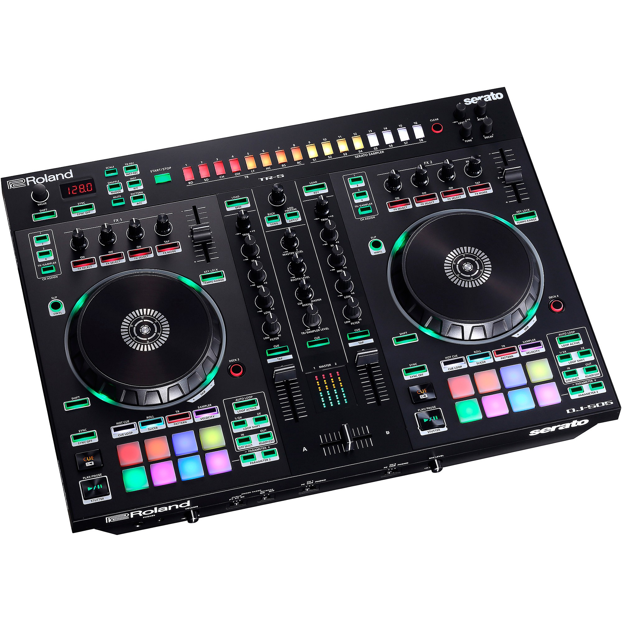 Roland DJ-505 DJコントローラー Roland DJ-505 DJ Controller with Laptop Stand | Music & Arts