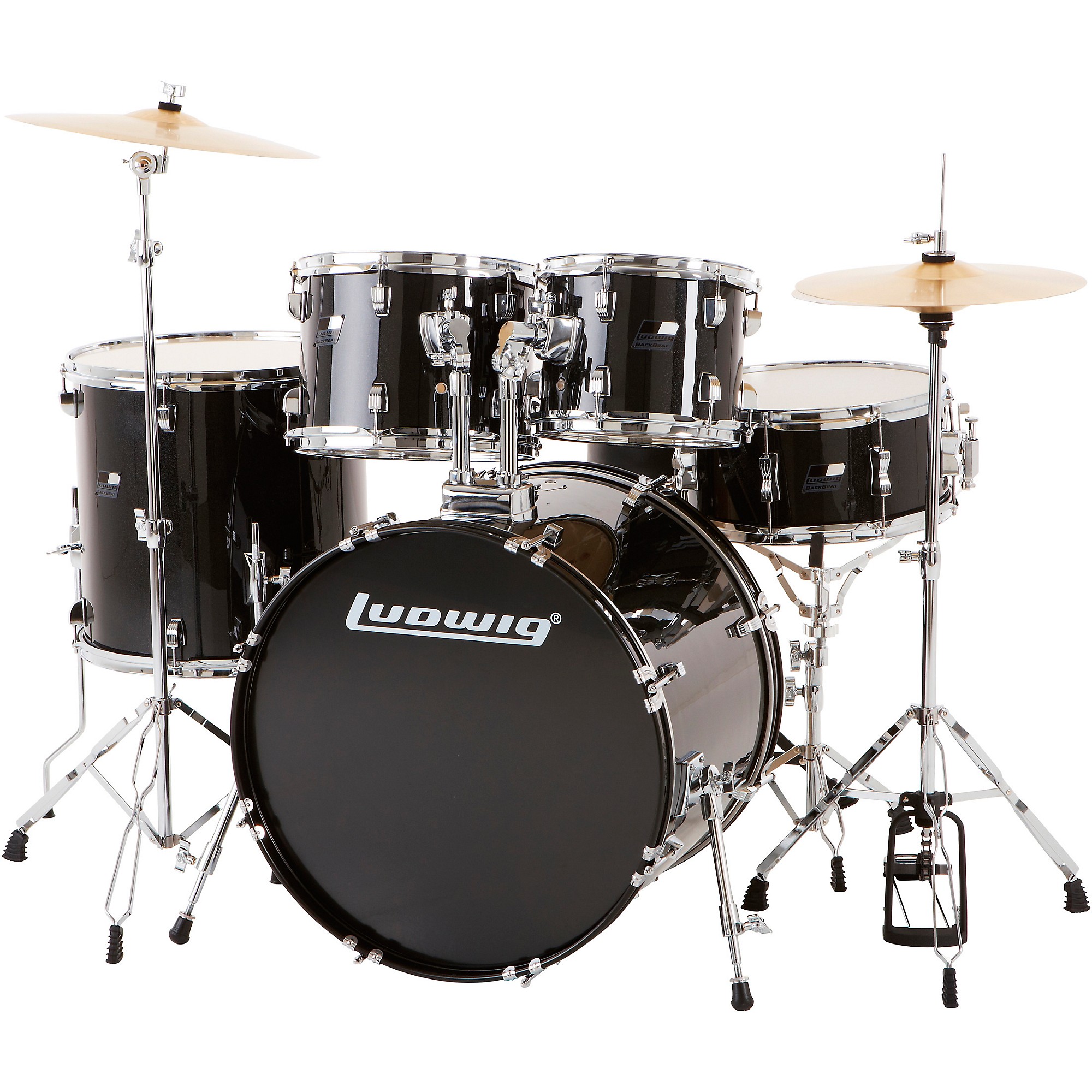 Ludwig Ludwig BackBeat Complete 5-Piece Drum Set With Hardware and Cymbals