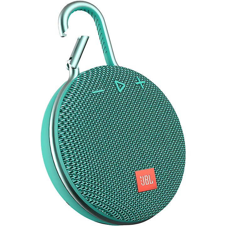 JBL Clip 3 Teal Portable Bluetooth Speaker 