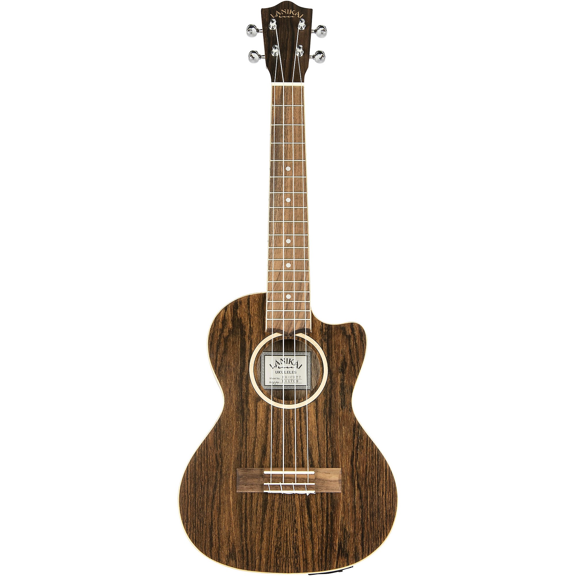 Lanikai FBCET-T Figured Bocote Thin Body Tenor Acousitc-Electric