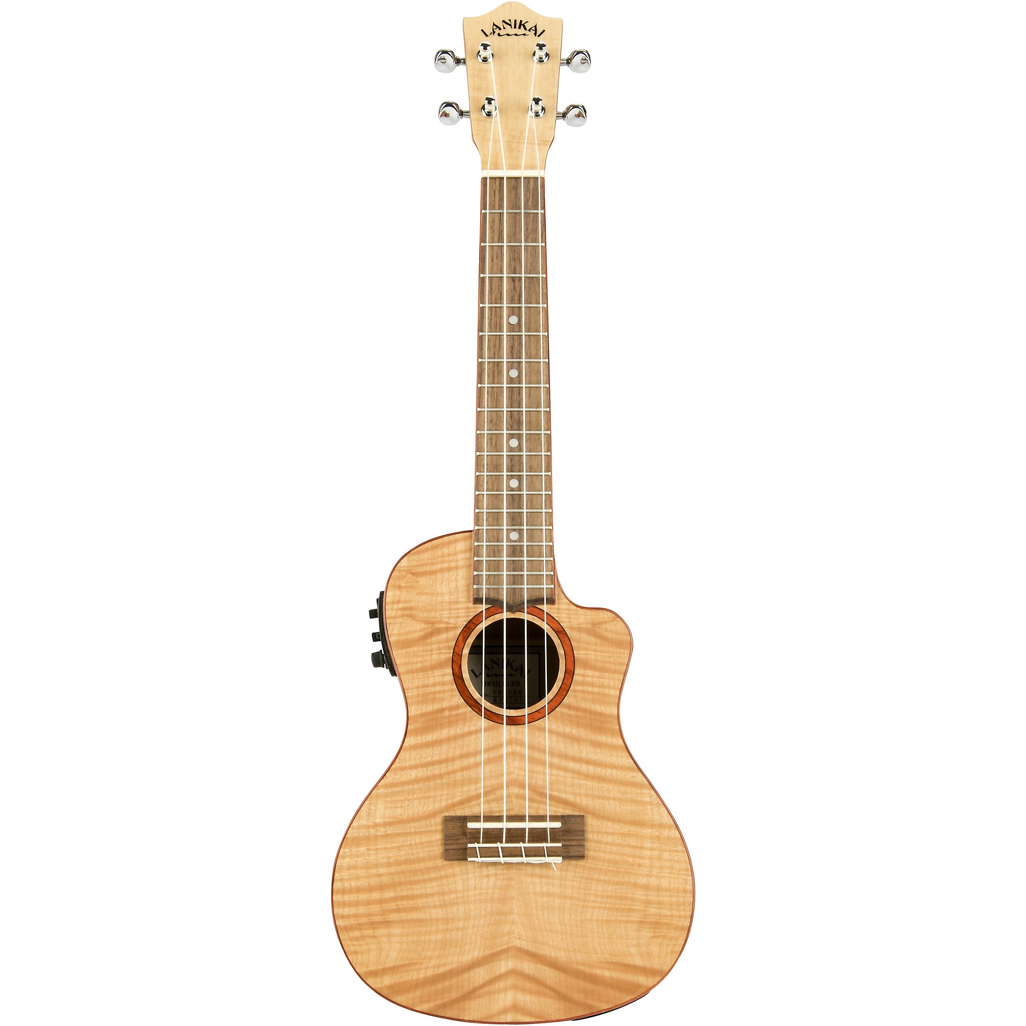 Lanikai FM-CEC Flame Maple Concert Acoustic-Electric Ukulele