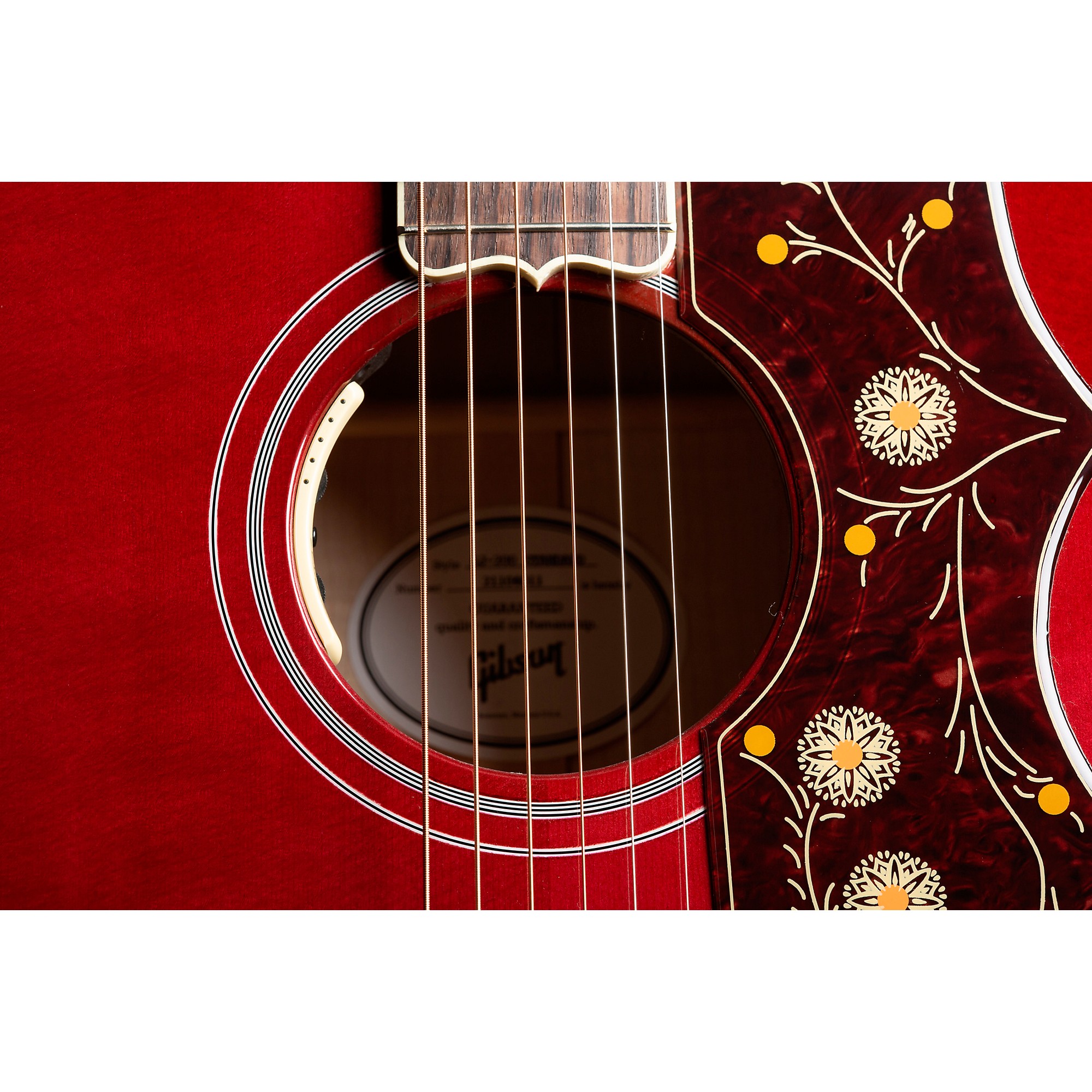 Gibson SJ-200 Standard Acoustic-Electric Guitar Wine Red