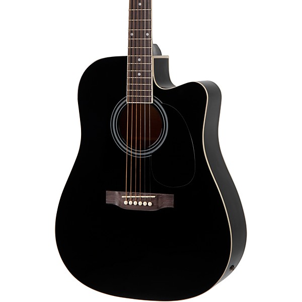 Rogue RA-110D-CE Dreadnought Cutaway Acoustic-Electric Guitar | Music ...