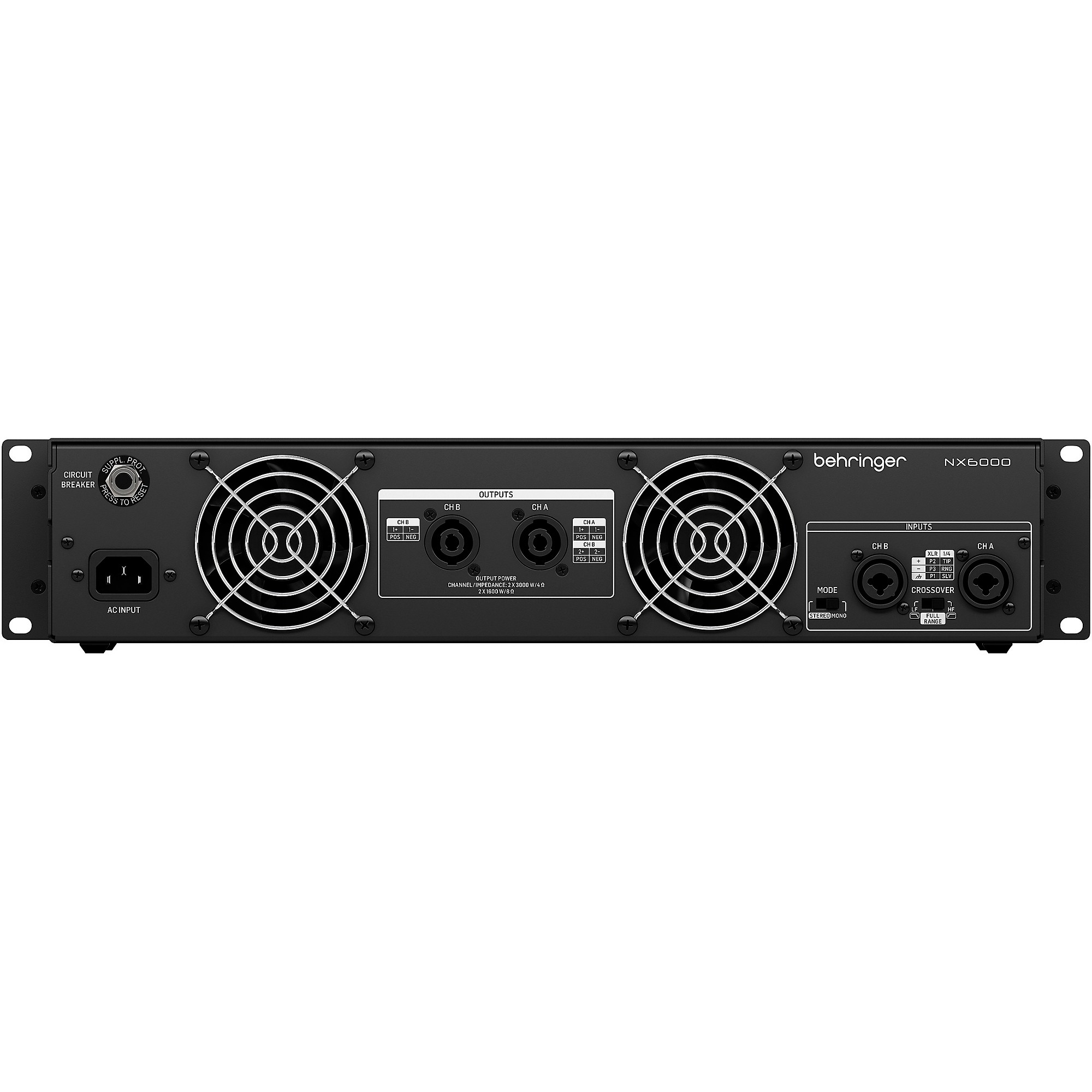 【ジャンク】BEHRINGER NX6000 Behringer NX6000 6000W 2-channel Power Amplifier Reviews
