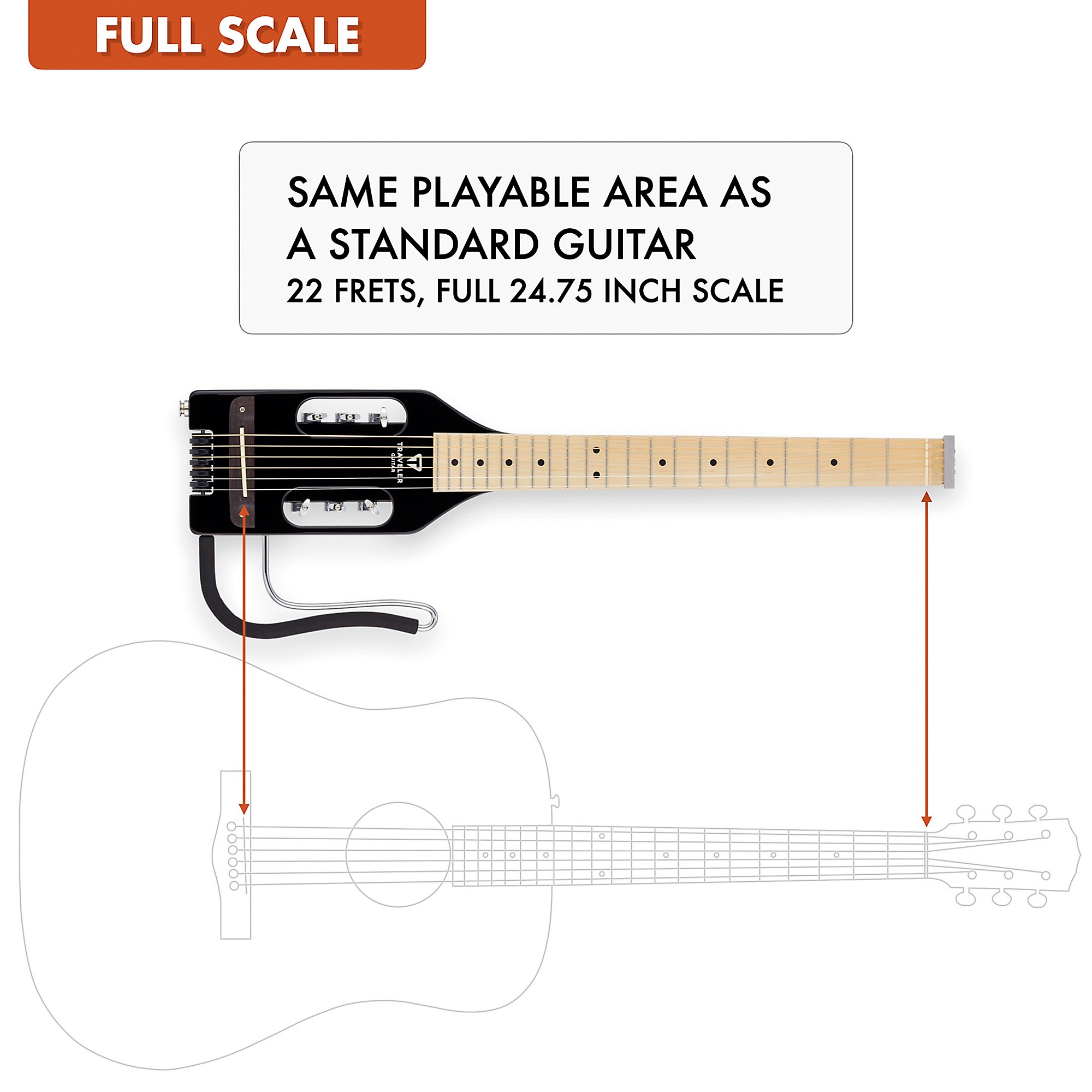 Traveler Guitar Ultra-Light Acoustic Travel Guitar | Music