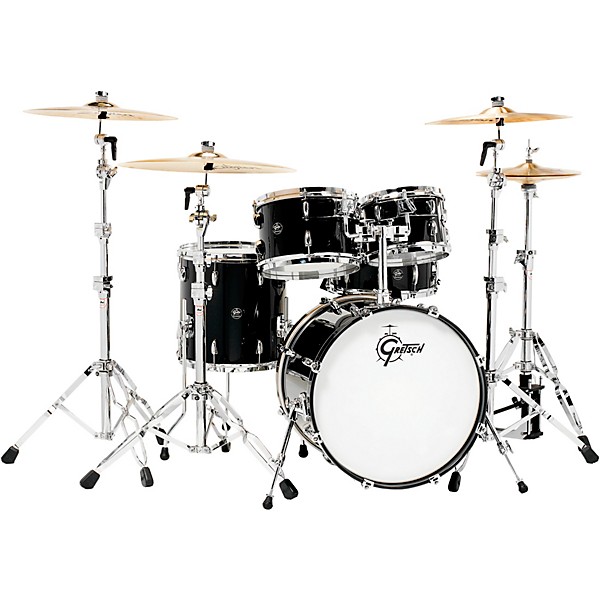 Satin Antique Blue Burst Gretsch Drums Renown RN2-E605 5-piece Shell Pack with Snare Drum