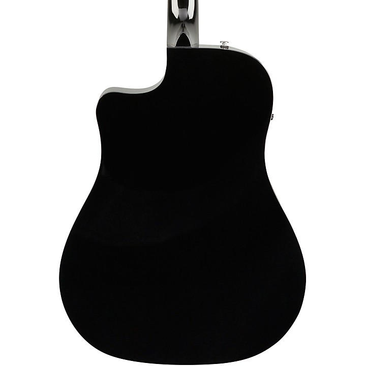 Fender CD-60SCE Dreadnought Acoustic-Electric Guitar Black | Music 