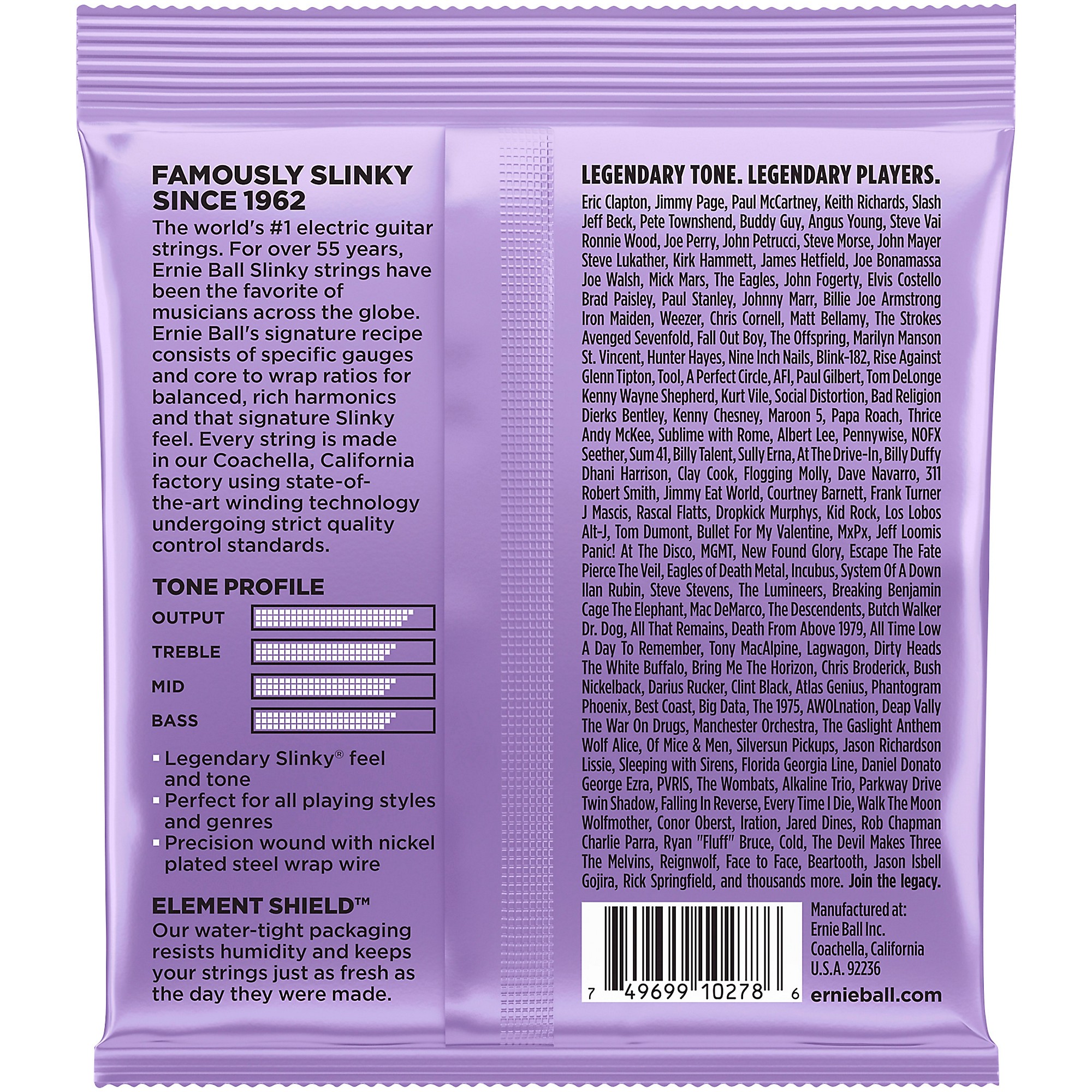 Nickel Wound Guitar Strings (#2222 Hybr… Ernie Ball 2222 Electric Guitar Strings - Hybrid Slinky Nickel