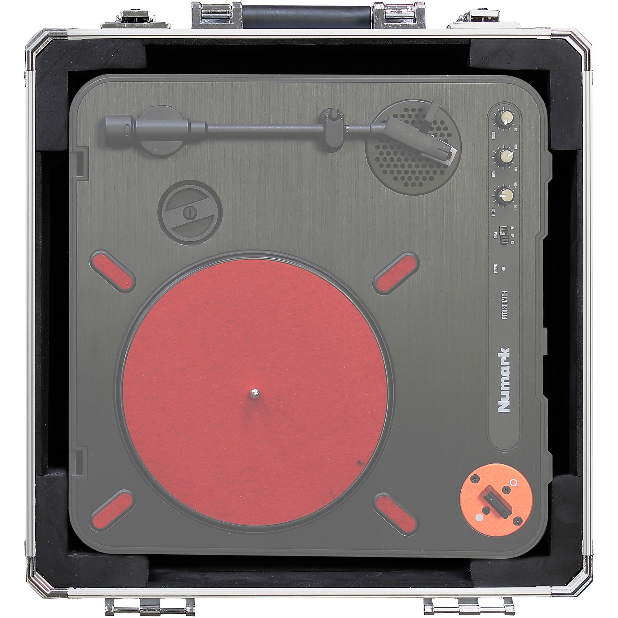 Odyssey KPT01SIL Silver PT01 Scratch Portable Turntable Case