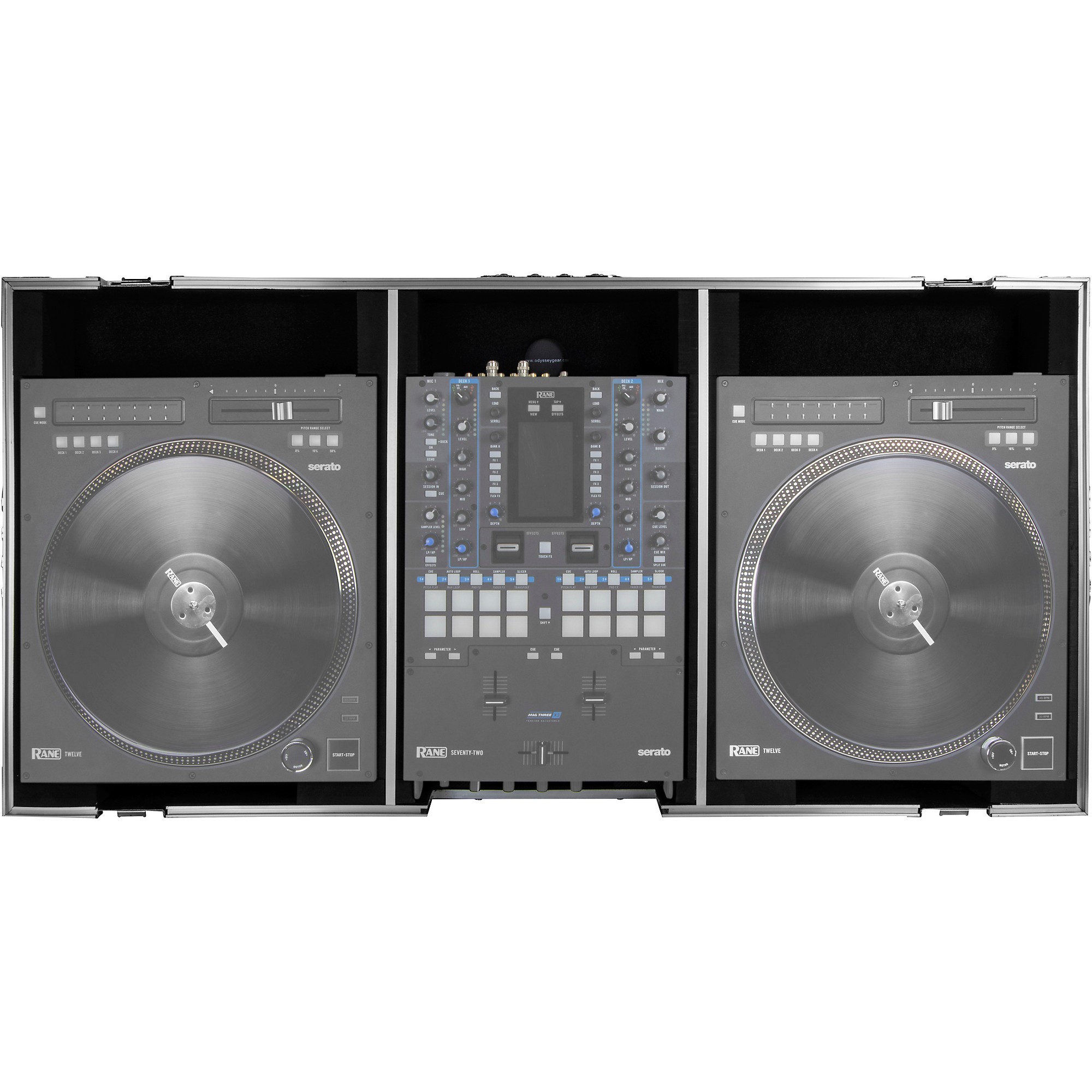 Odyssey FZRANE1272W DJ Battle Coffin for Rane Seventy-Two & Twelve