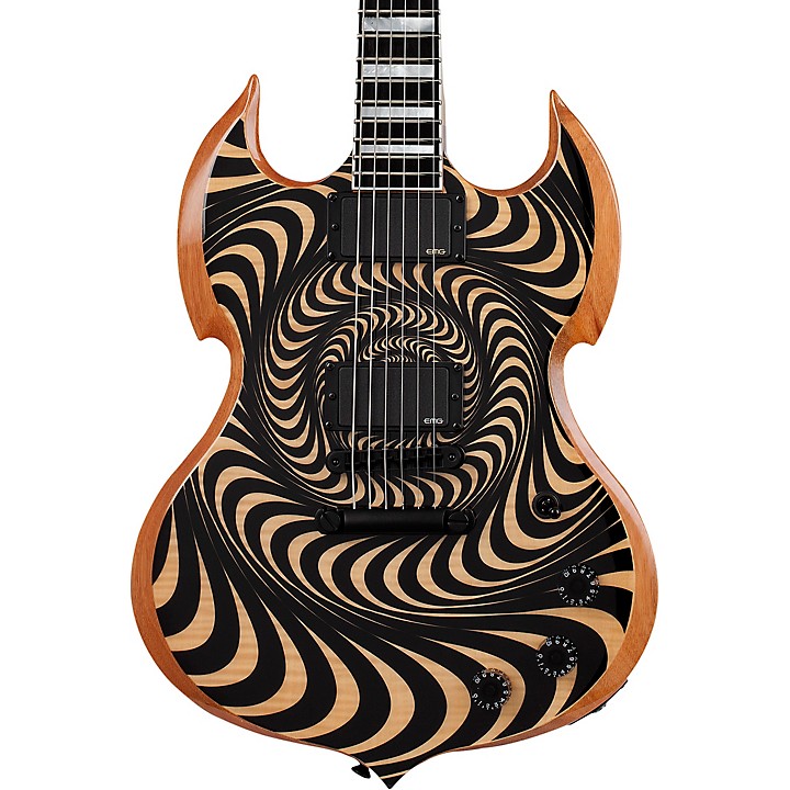 Wylde Audio Barbarian Rawtop Psychic Bullseye Electric Guitar Music And Arts 0345