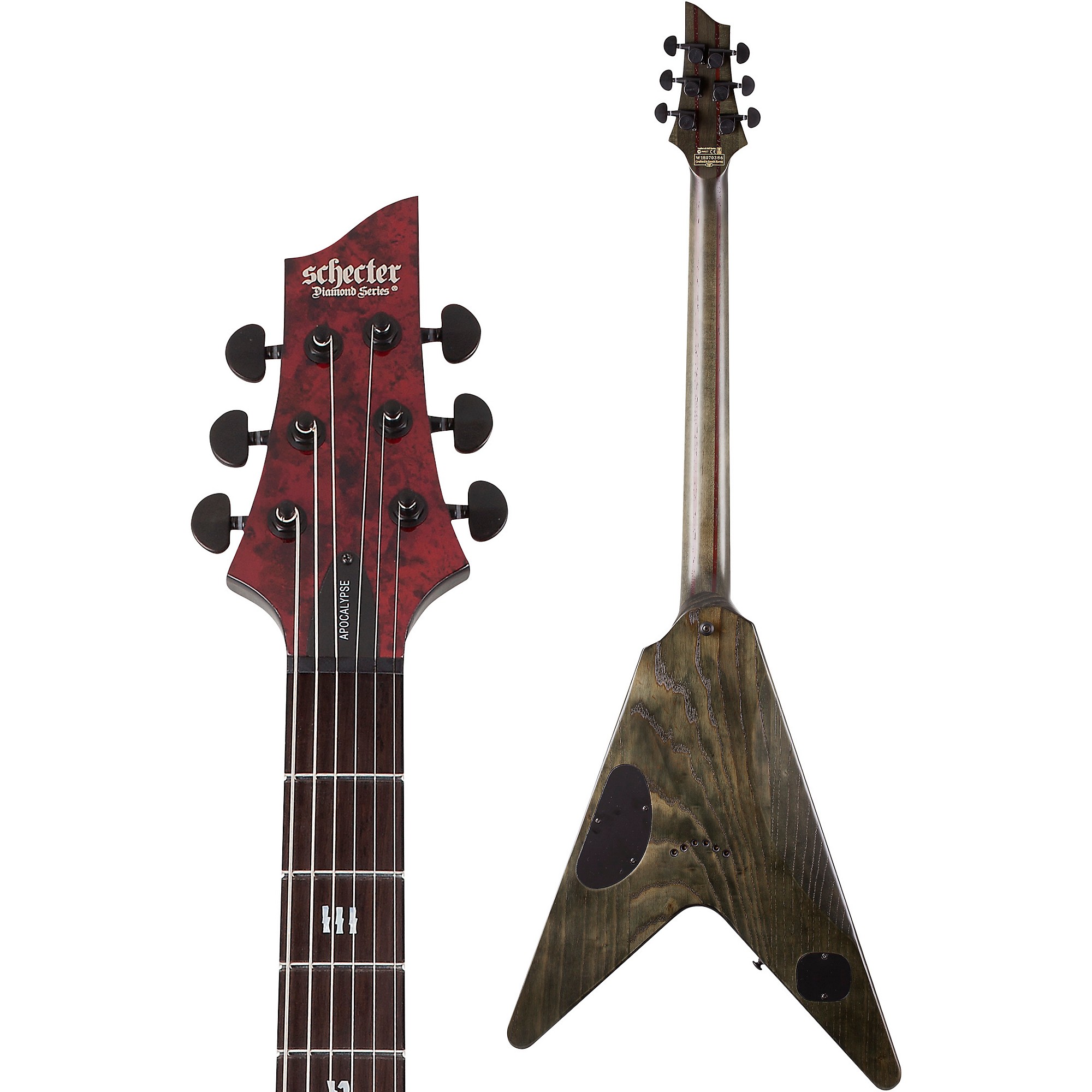 Schecter Guitar Research V-1 Apocalypse Electric Guitar | Music & Arts