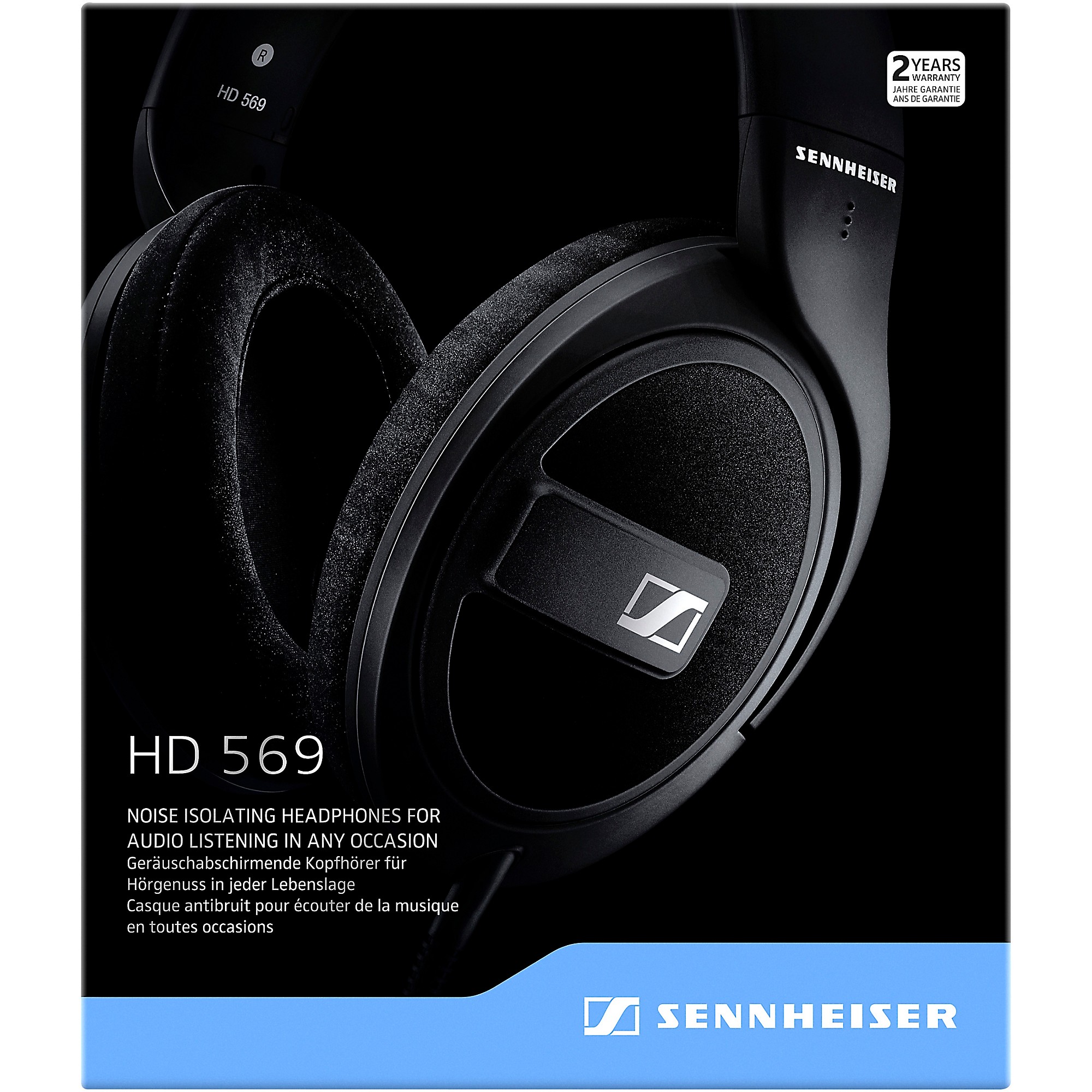 Sennheiser HD 569 Closed-Back Around-Ear Headphones with One