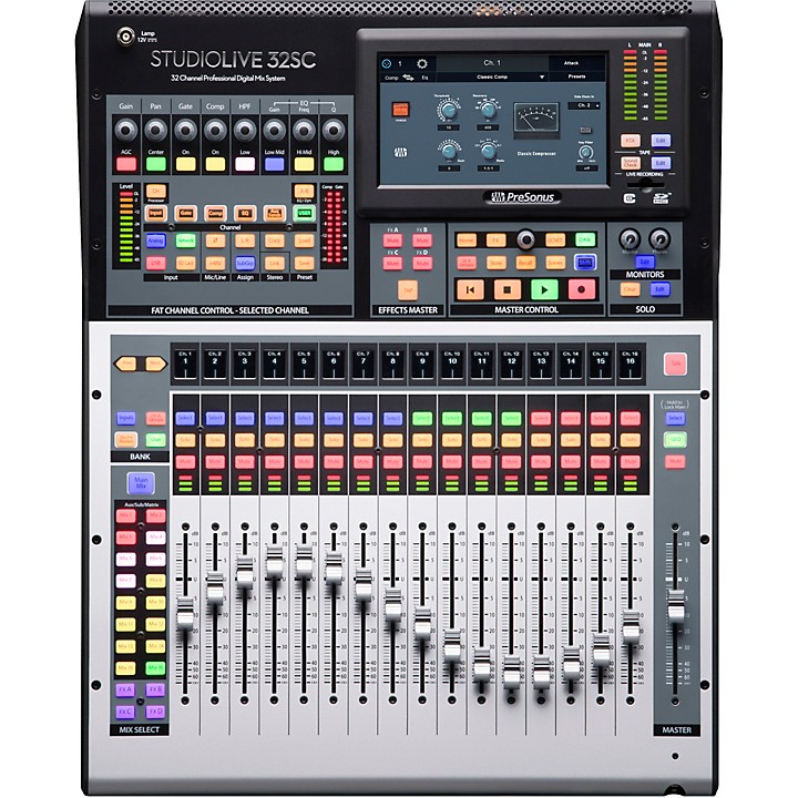 PreSonus StudioLive 32SC 32-Channel Mixer With 17 Motorized Faders and 64x64 USB Interface | Music &