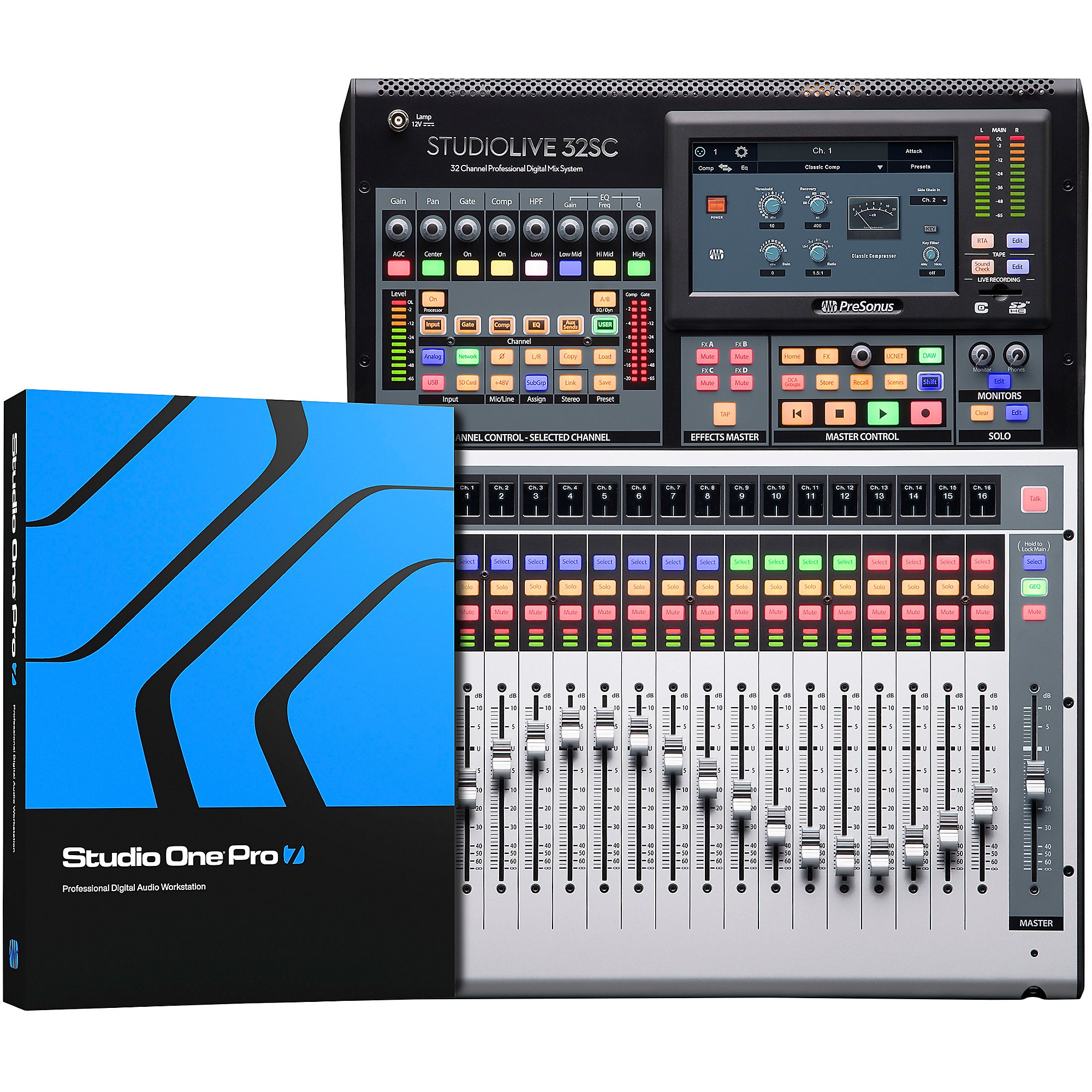 PreSonus StudioLive 32SC 32-Channel Mixer With 17 Motorized Faders