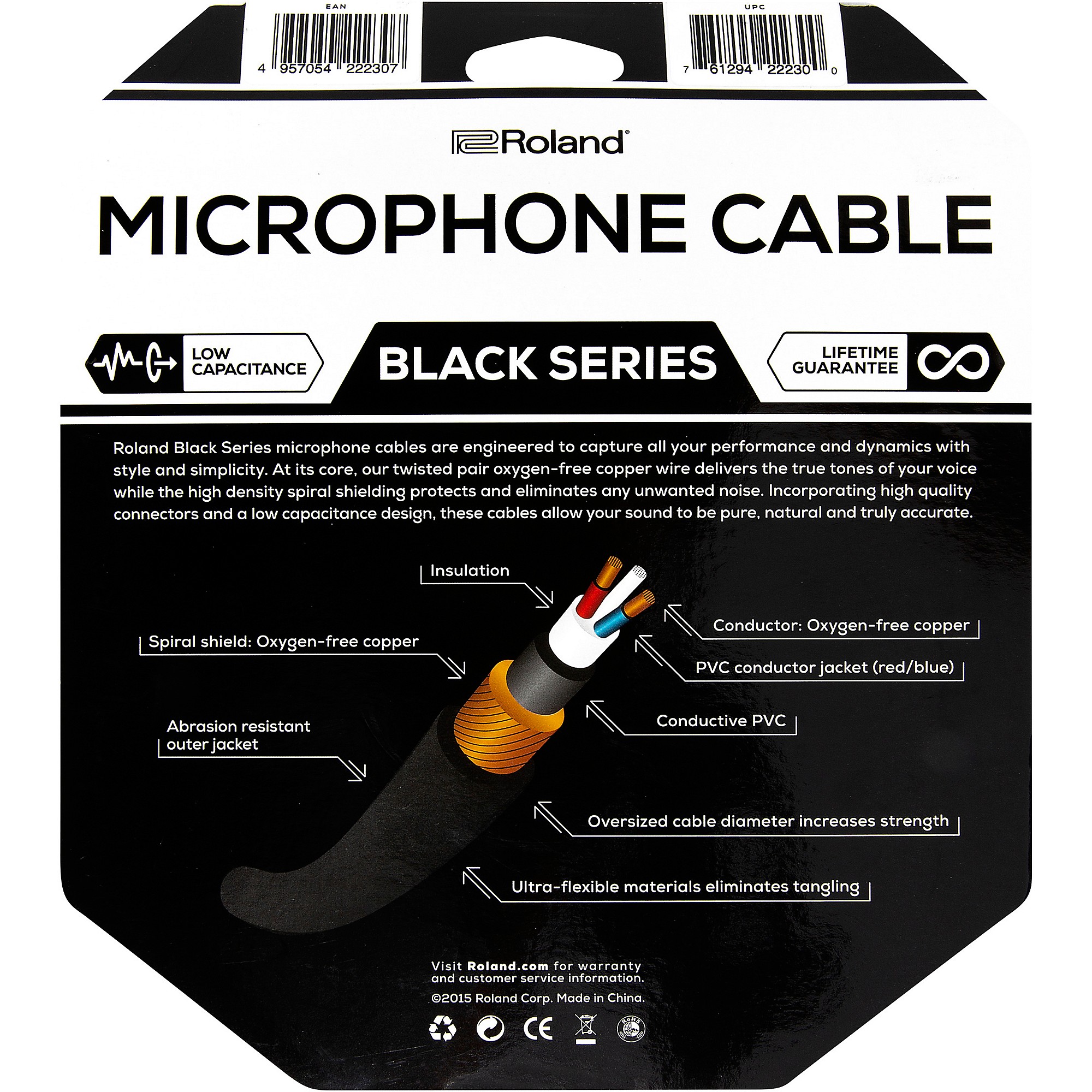 Roland XLRケーブル Amazon.com: Roland Black Series Heavy-duty XLR Microphone