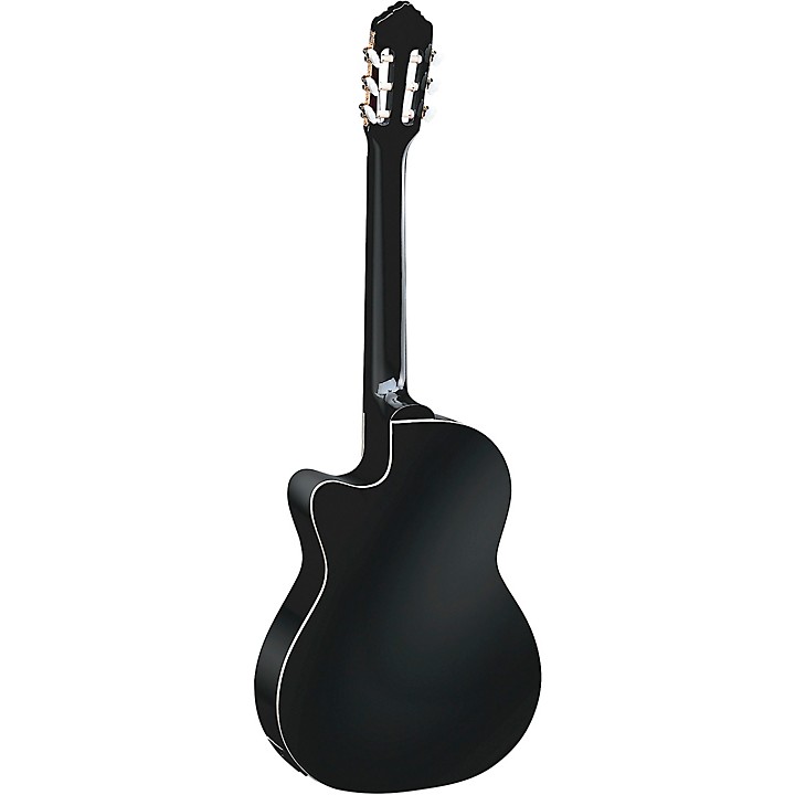 godin_guitars is debuting a pair of all-black nylon-string guitars. The  Arena Pro is a LTD Onyx Black is a single cut with a solid cedar