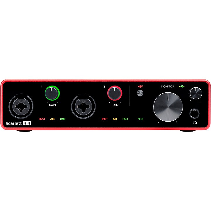 Focusrite Scarlett 4i4 USB Audio Interface (Gen 3) | Music & Arts