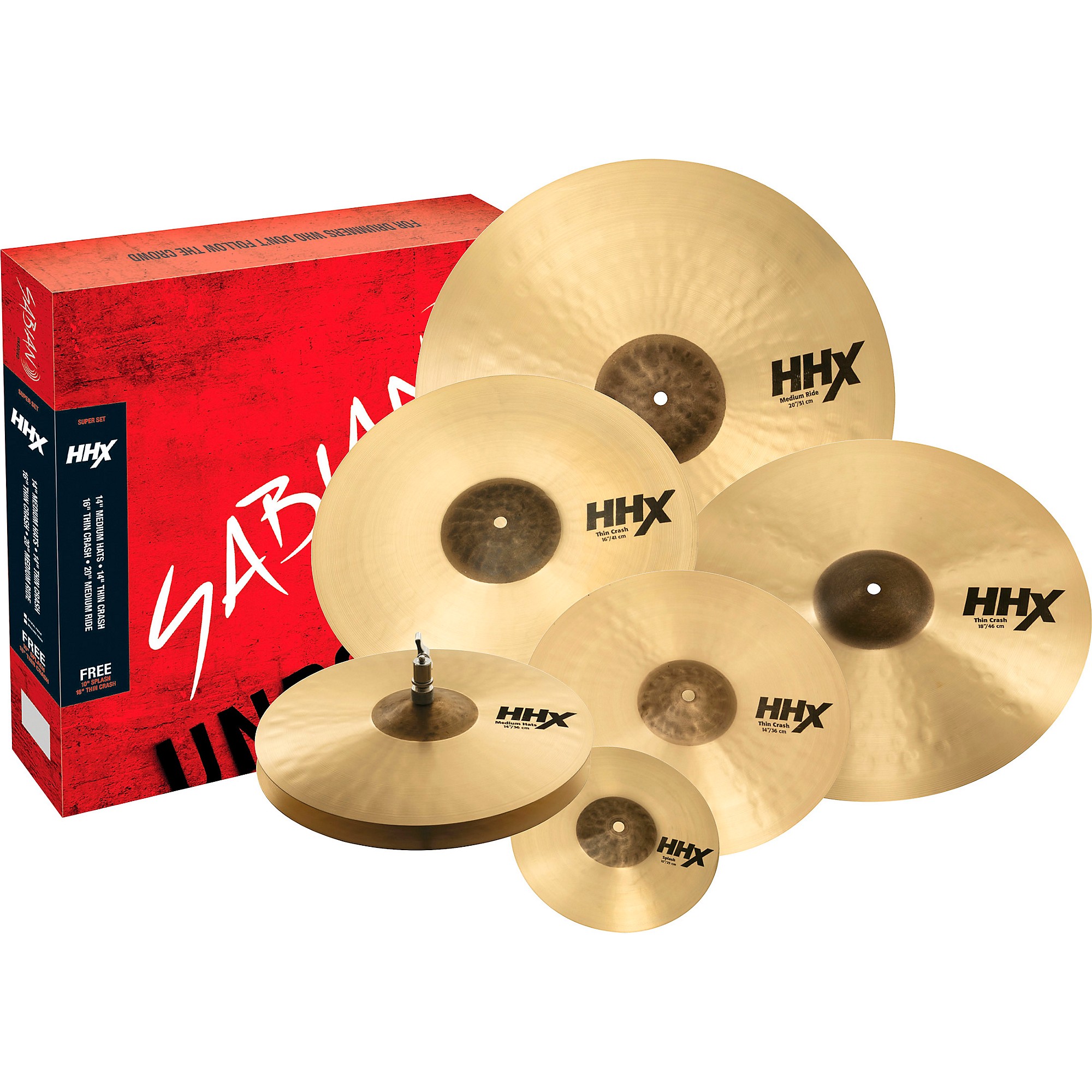 Sabian shop cymbal set