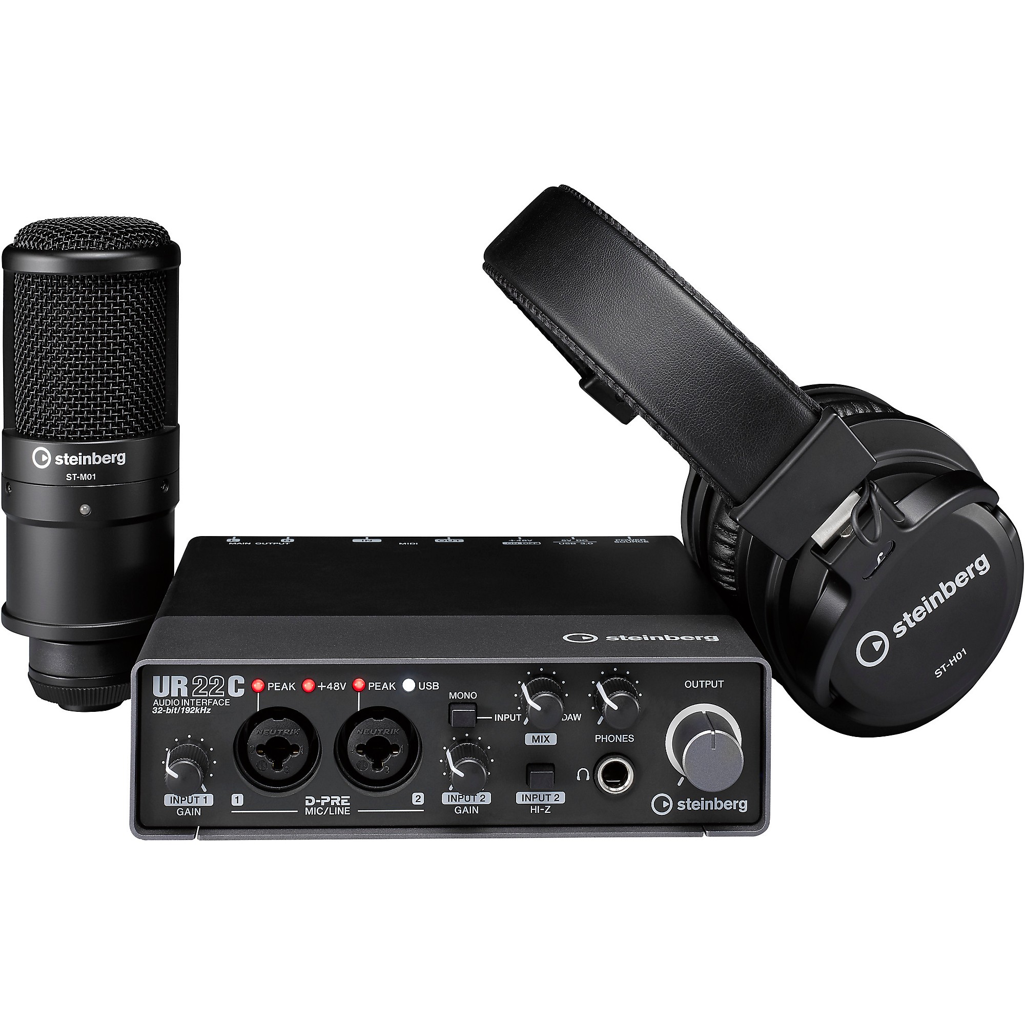 Steinberg UR22C Recording Pack With 2-In/2-Out USB 3.0 Type-C