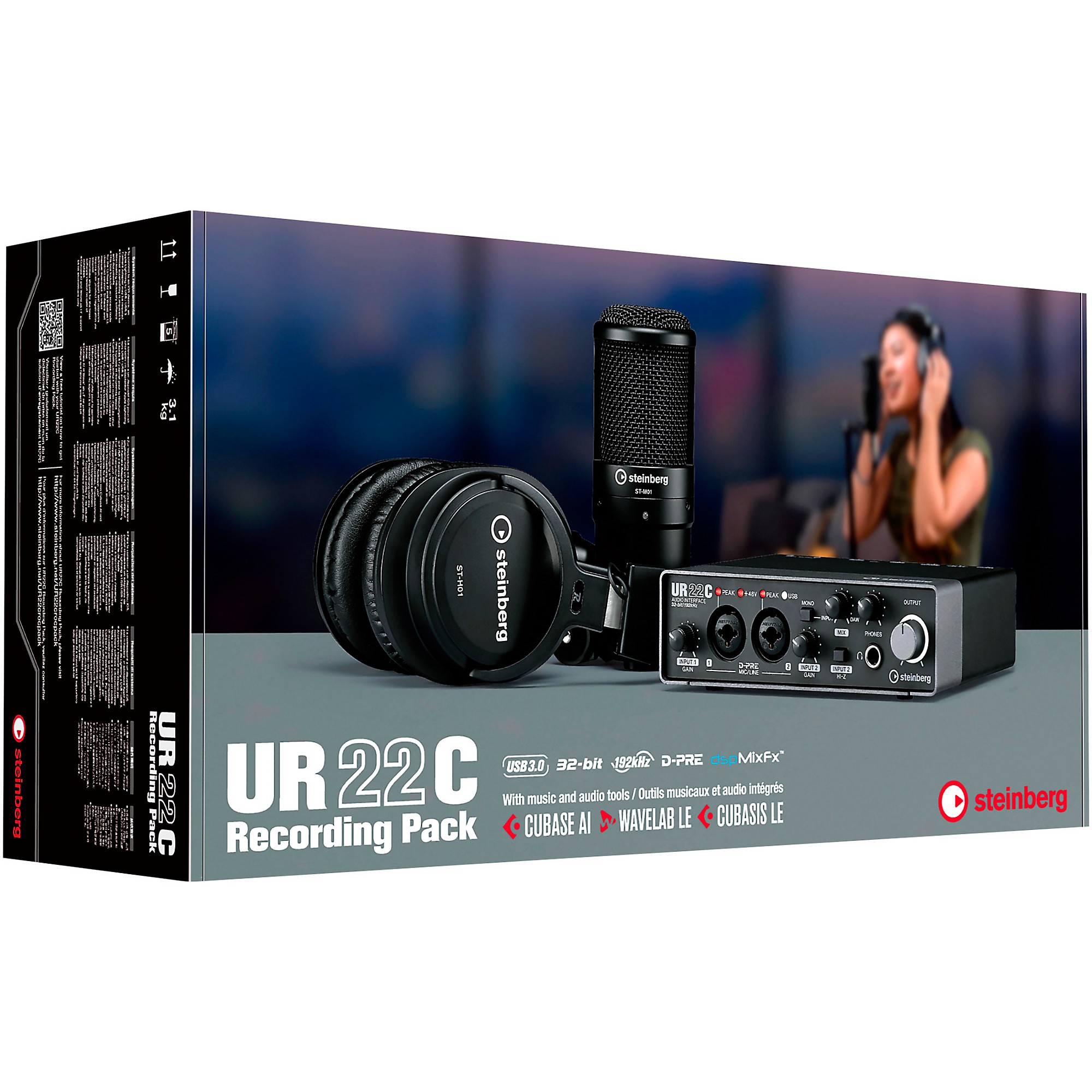 Steinberg UR22C Recording Pack With 2-In/2-Out USB 3.0 Type-C