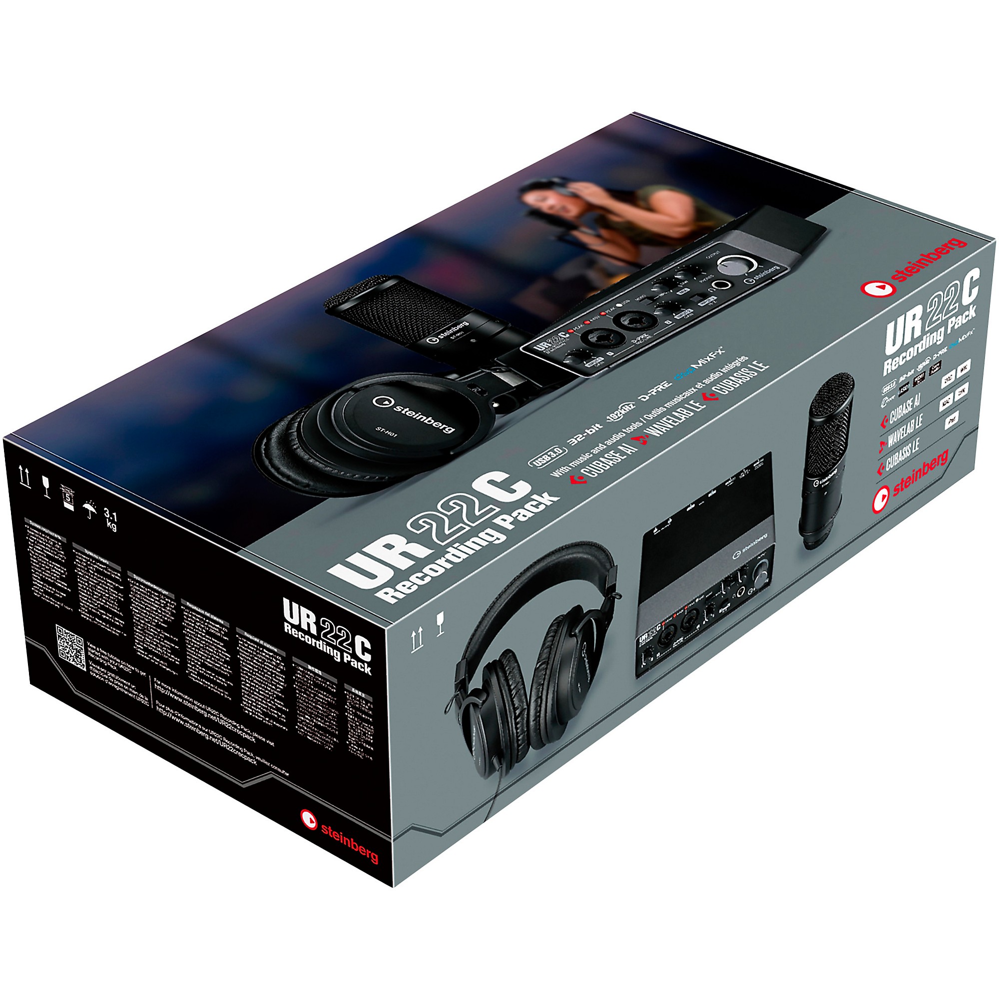 Steinberg UR22C Recording Pack With 2-In/2-Out USB 3.0 Type-C