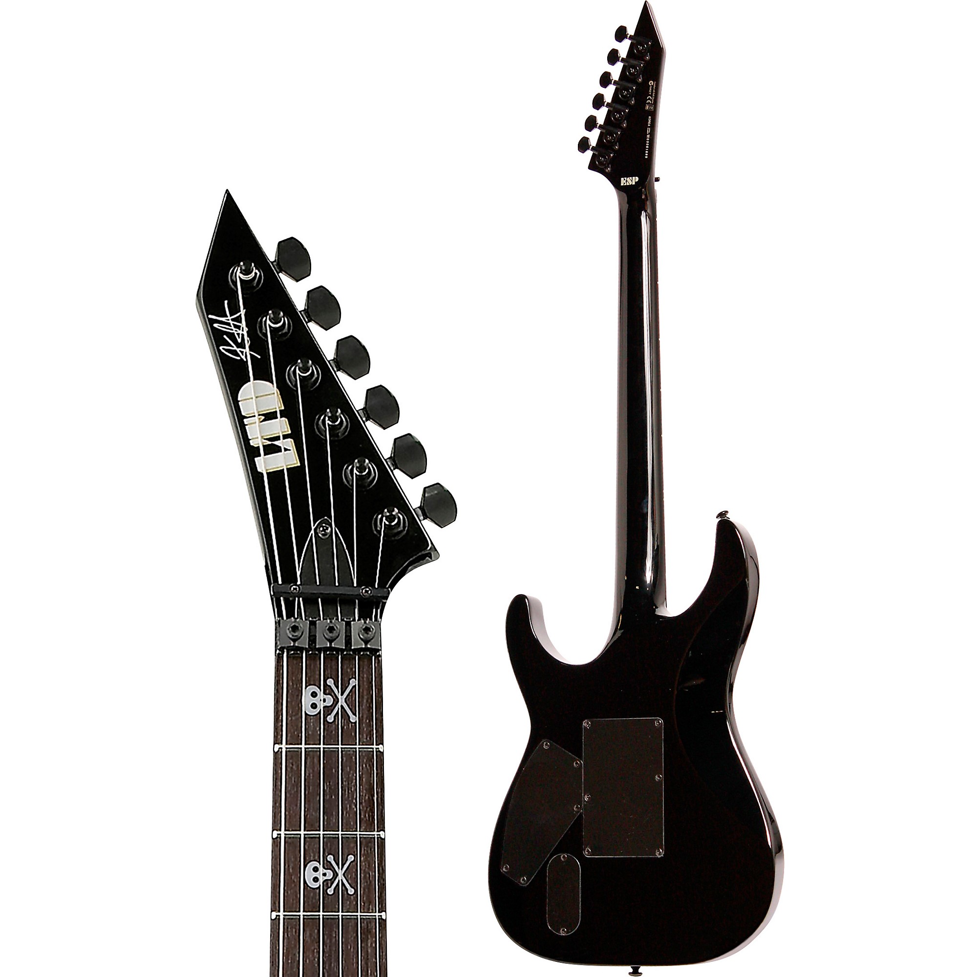 ESP LTD KH-602 Signature Series Kirk Hammett Electric Guitar with Case,  Purple Sparkle