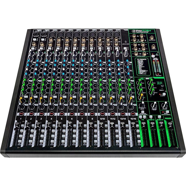 Mackie ProFX16v3 16-Channel 4-Bus Professional Effects Mixer With USB |  Music & Arts