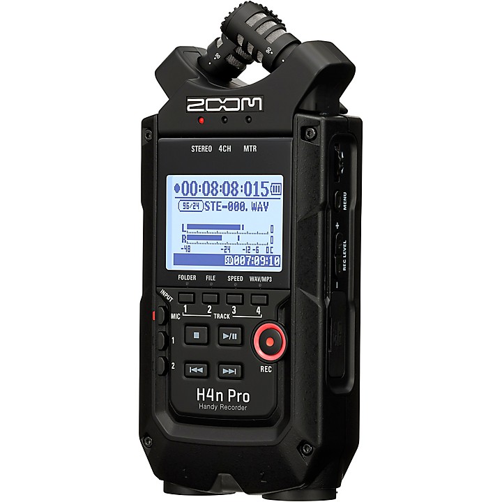 Zoom H4n Pro Handheld Recorder, All-Black Edition | Music & Arts